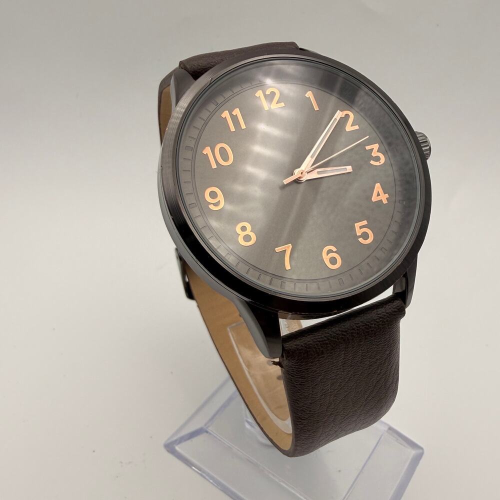 George Men's Easy Read Analog Quartz Watch - Stylish Timepiece - New Battery